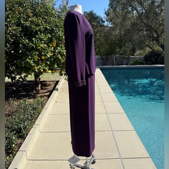 Vintage Valerie Stevens Evening evening skirt and beaded jacket set - size 8 - Picture 3 of 8